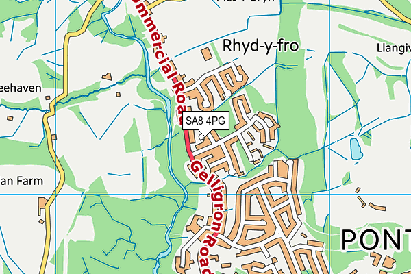 SA8 4PG map - OS VectorMap District (Ordnance Survey) SA8 4PG map - OS VectorMap District (Ordnance Survey)