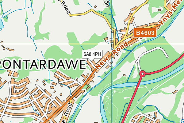 SA8 4PH map - OS VectorMap District (Ordnance Survey)