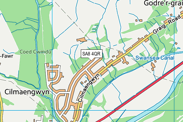 SA8 4QR map - OS VectorMap District (Ordnance Survey) SA8 4QR map - OS VectorMap District (Ordnance Survey)