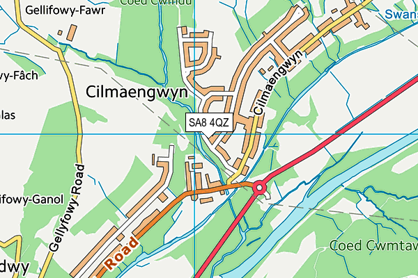 SA8 4QZ map - OS VectorMap District (Ordnance Survey) SA8 4QZ map - OS VectorMap District (Ordnance Survey)