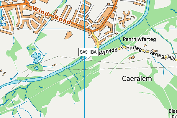 SA9 1BA map - OS VectorMap District (Ordnance Survey) SA9 1BA map - OS VectorMap District (Ordnance Survey)