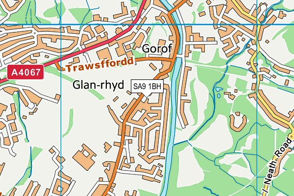 SA9 1BH map - OS VectorMap District (Ordnance Survey) SA9 1BH map - OS VectorMap District (Ordnance Survey)