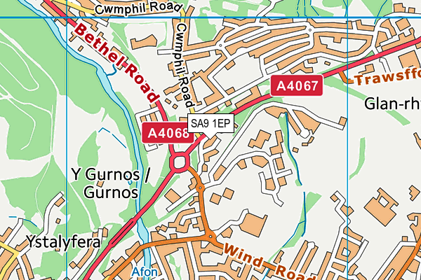 SA9 1EP map - OS VectorMap District (Ordnance Survey) SA9 1EP map - OS VectorMap District (Ordnance Survey)