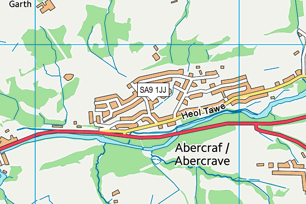 SA9 1JJ map - OS VectorMap District (Ordnance Survey) SA9 1JJ map - OS VectorMap District (Ordnance Survey)