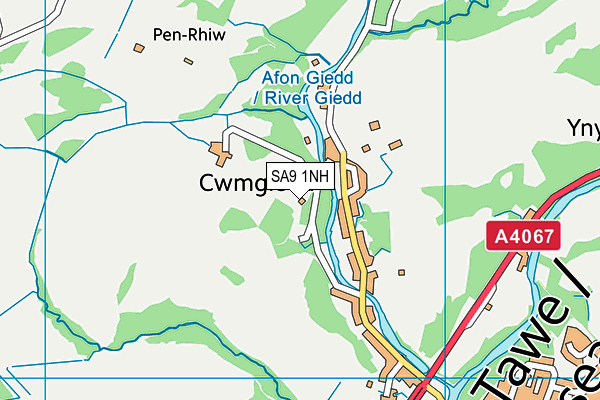 SA9 1NH map - OS VectorMap District (Ordnance Survey) SA9 1NH map - OS VectorMap District (Ordnance Survey)