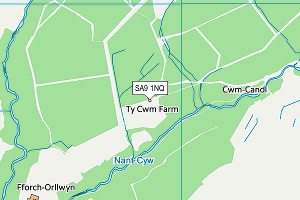 SA9 1NQ map - OS VectorMap District (Ordnance Survey) SA9 1NQ map - OS VectorMap District (Ordnance Survey)