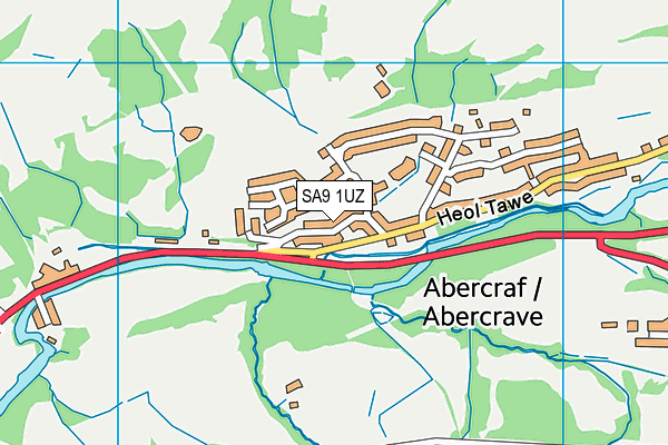SA9 1UZ map - OS VectorMap District (Ordnance Survey) SA9 1UZ map - OS VectorMap District (Ordnance Survey)
