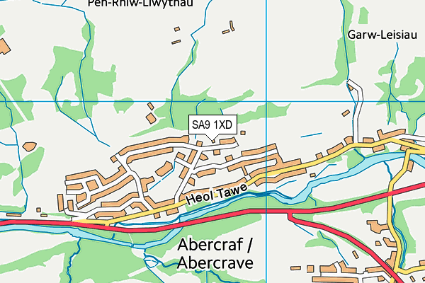 SA9 1XD map - OS VectorMap District (Ordnance Survey) SA9 1XD map - OS VectorMap District (Ordnance Survey)