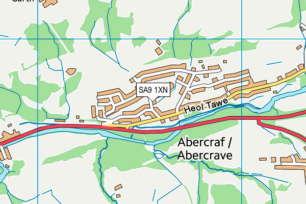 SA9 1XN map - OS VectorMap District (Ordnance Survey) SA9 1XN map - OS VectorMap District (Ordnance Survey)