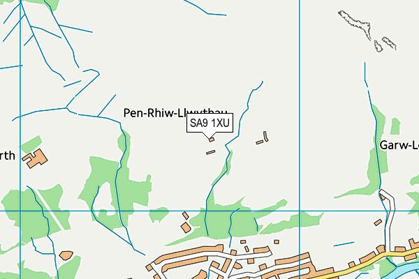 SA9 1XU map - OS VectorMap District (Ordnance Survey) SA9 1XU map - OS VectorMap District (Ordnance Survey)