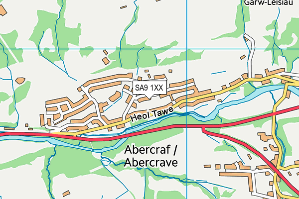 SA9 1XX map - OS VectorMap District (Ordnance Survey) SA9 1XX map - OS VectorMap District (Ordnance Survey)
