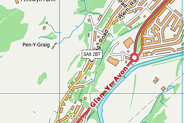 SA9 2BT map - OS VectorMap District (Ordnance Survey) SA9 2BT map - OS VectorMap District (Ordnance Survey)
