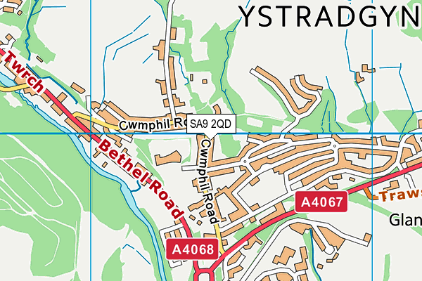 SA9 2QD map - OS VectorMap District (Ordnance Survey) SA9 2QD map - OS VectorMap District (Ordnance Survey)
