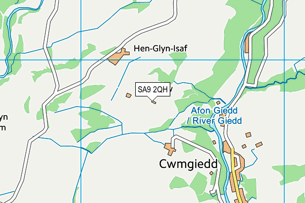SA9 2QH map - OS VectorMap District (Ordnance Survey) SA9 2QH map - OS VectorMap District (Ordnance Survey)