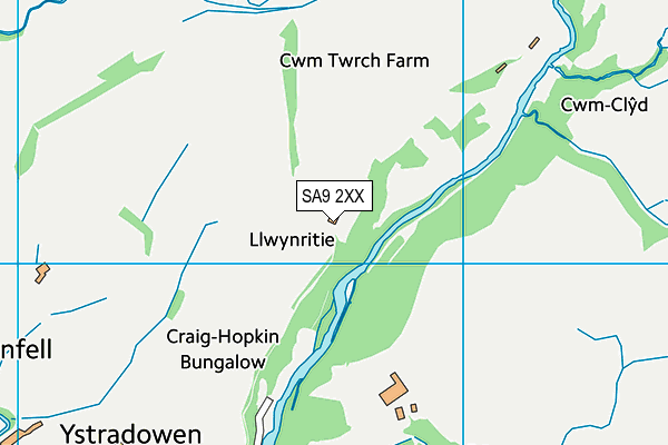 SA9 2XX map - OS VectorMap District (Ordnance Survey) SA9 2XX map - OS VectorMap District (Ordnance Survey)