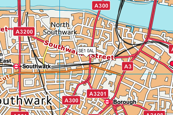 SE1 0AL map - OS VectorMap District (Ordnance Survey) SE1 0AL map - OS VectorMap District (Ordnance Survey)