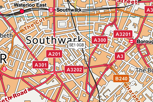 SE1 0GB map - OS VectorMap District (Ordnance Survey)