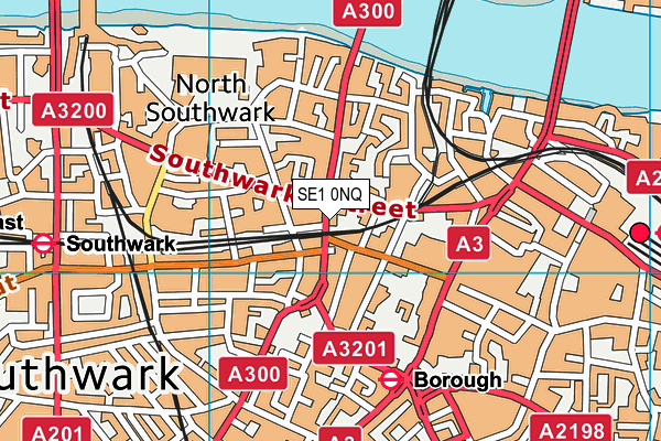 SE1 0NQ map - OS VectorMap District (Ordnance Survey)