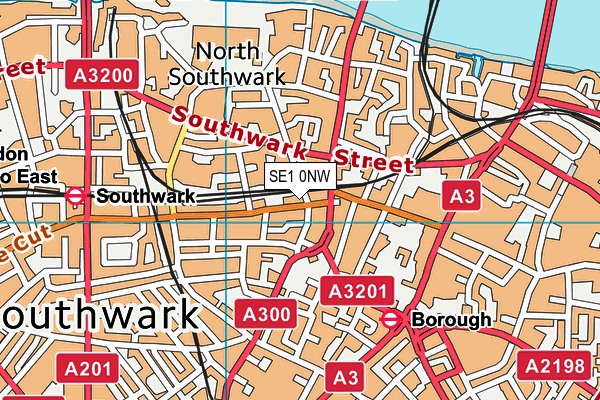 SE1 0NW map - OS VectorMap District (Ordnance Survey) SE1 0NW map - OS VectorMap District (Ordnance Survey)
