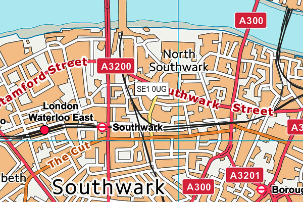 SE1 0UG map - OS VectorMap District (Ordnance Survey) SE1 0UG map - OS VectorMap District (Ordnance Survey)