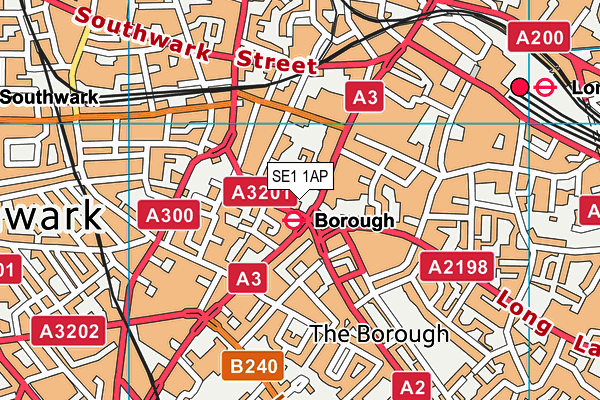 SE1 1AP map - OS VectorMap District (Ordnance Survey) SE1 1AP map - OS VectorMap District (Ordnance Survey)