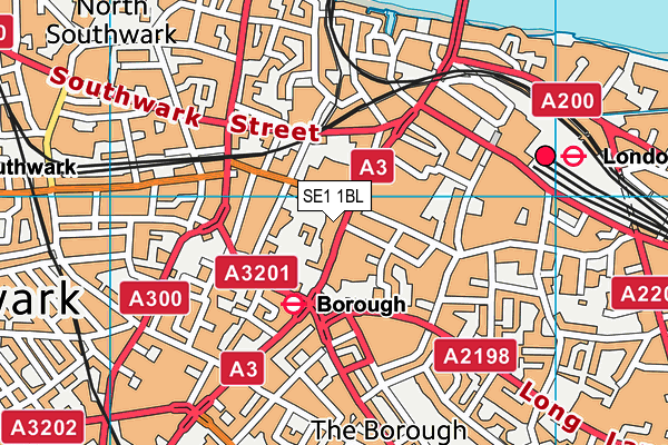 SE1 1BL map - OS VectorMap District (Ordnance Survey) SE1 1BL map - OS VectorMap District (Ordnance Survey)