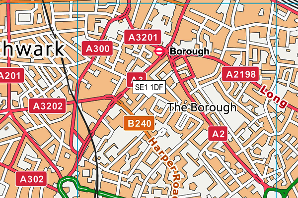 SE1 1DF map - OS VectorMap District (Ordnance Survey) SE1 1DF map - OS VectorMap District (Ordnance Survey)