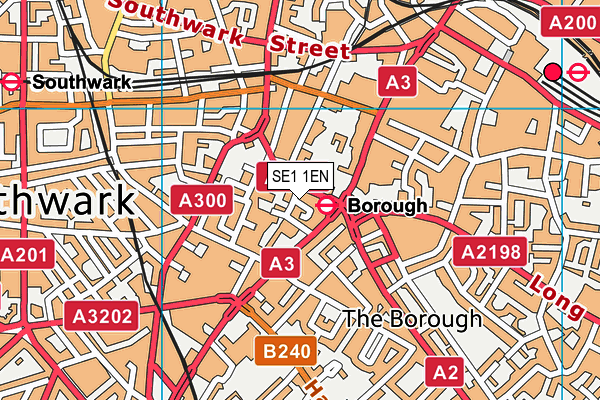 SE1 1EN map - OS VectorMap District (Ordnance Survey)