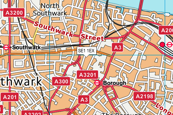 SE1 1EX map - OS VectorMap District (Ordnance Survey) SE1 1EX map - OS VectorMap District (Ordnance Survey)