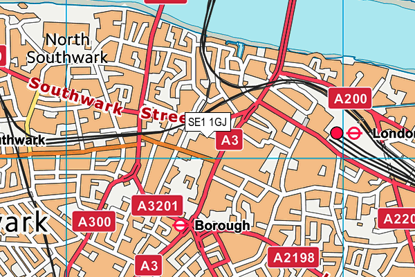 SE1 1GJ map - OS VectorMap District (Ordnance Survey) SE1 1GJ map - OS VectorMap District (Ordnance Survey)