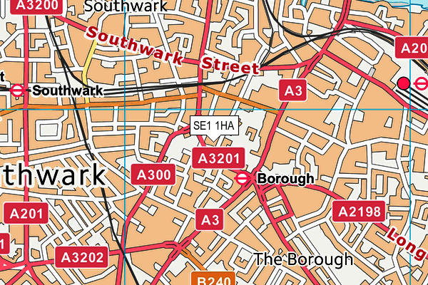 SE1 1HA map - OS VectorMap District (Ordnance Survey) SE1 1HA map - OS VectorMap District (Ordnance Survey)