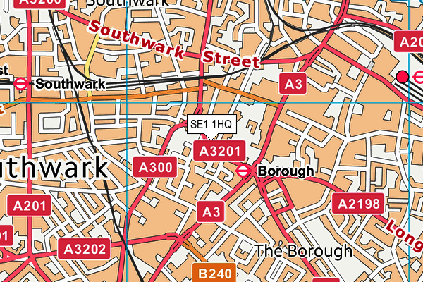 SE1 1HQ map - OS VectorMap District (Ordnance Survey) SE1 1HQ map - OS VectorMap District (Ordnance Survey)