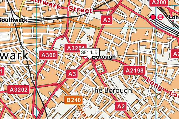 SE1 1JD map - OS VectorMap District (Ordnance Survey) SE1 1JD map - OS VectorMap District (Ordnance Survey)