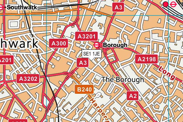 SE1 1JE map - OS VectorMap District (Ordnance Survey) SE1 1JE map - OS VectorMap District (Ordnance Survey)