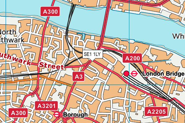 SE1 1LY map - OS VectorMap District (Ordnance Survey) SE1 1LY map - OS VectorMap District (Ordnance Survey)