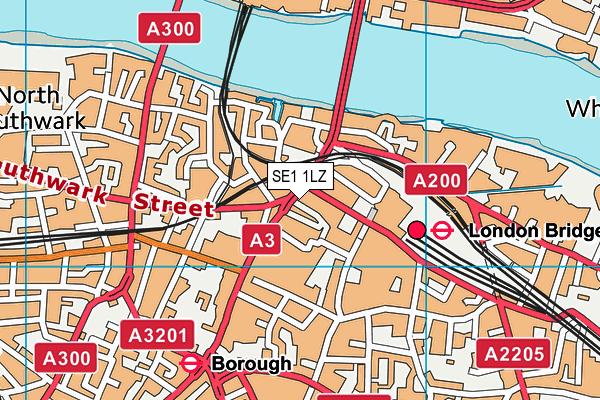 SE1 1LZ map - OS VectorMap District (Ordnance Survey)