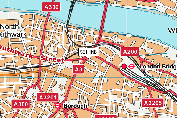 SE1 1NB map - OS VectorMap District (Ordnance Survey)