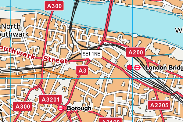 SE1 1NE map - OS VectorMap District (Ordnance Survey) SE1 1NE map - OS VectorMap District (Ordnance Survey)