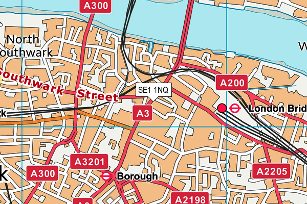SE1 1NQ map - OS VectorMap District (Ordnance Survey)