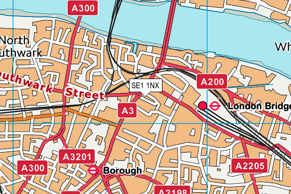 SE1 1NX map - OS VectorMap District (Ordnance Survey) SE1 1NX map - OS VectorMap District (Ordnance Survey)