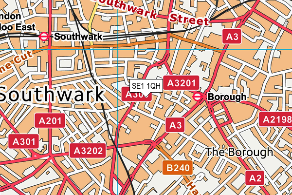 SE1 1QH map - OS VectorMap District (Ordnance Survey) SE1 1QH map - OS VectorMap District (Ordnance Survey)