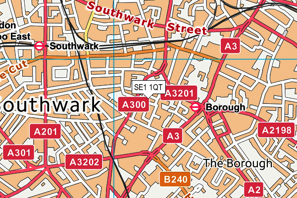 SE1 1QT map - OS VectorMap District (Ordnance Survey) SE1 1QT map - OS VectorMap District (Ordnance Survey)