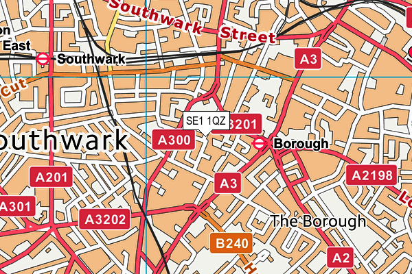 SE1 1QZ map - OS VectorMap District (Ordnance Survey) SE1 1QZ map - OS VectorMap District (Ordnance Survey)