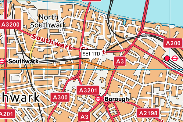 SE1 1TD map - OS VectorMap District (Ordnance Survey) SE1 1TD map - OS VectorMap District (Ordnance Survey)