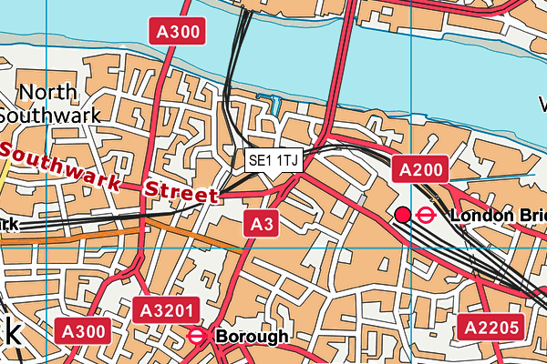 SE1 1TJ map - OS VectorMap District (Ordnance Survey) SE1 1TJ map - OS VectorMap District (Ordnance Survey)