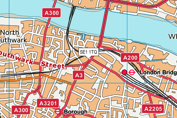 SE1 1TQ map - OS VectorMap District (Ordnance Survey) SE1 1TQ map - OS VectorMap District (Ordnance Survey)