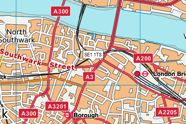 SE1 1TS map - OS VectorMap District (Ordnance Survey) SE1 1TS map - OS VectorMap District (Ordnance Survey)