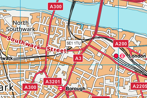 SE1 1TU map - OS VectorMap District (Ordnance Survey) SE1 1TU map - OS VectorMap District (Ordnance Survey)