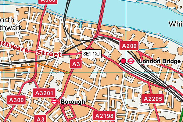 SE1 1XJ map - OS VectorMap District (Ordnance Survey) SE1 1XJ map - OS VectorMap District (Ordnance Survey)