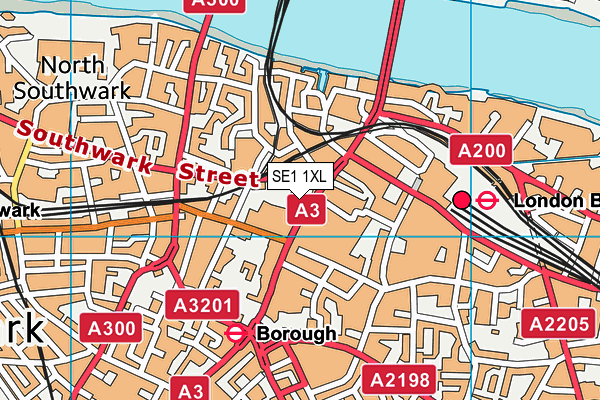 SE1 1XL map - OS VectorMap District (Ordnance Survey) SE1 1XL map - OS VectorMap District (Ordnance Survey)